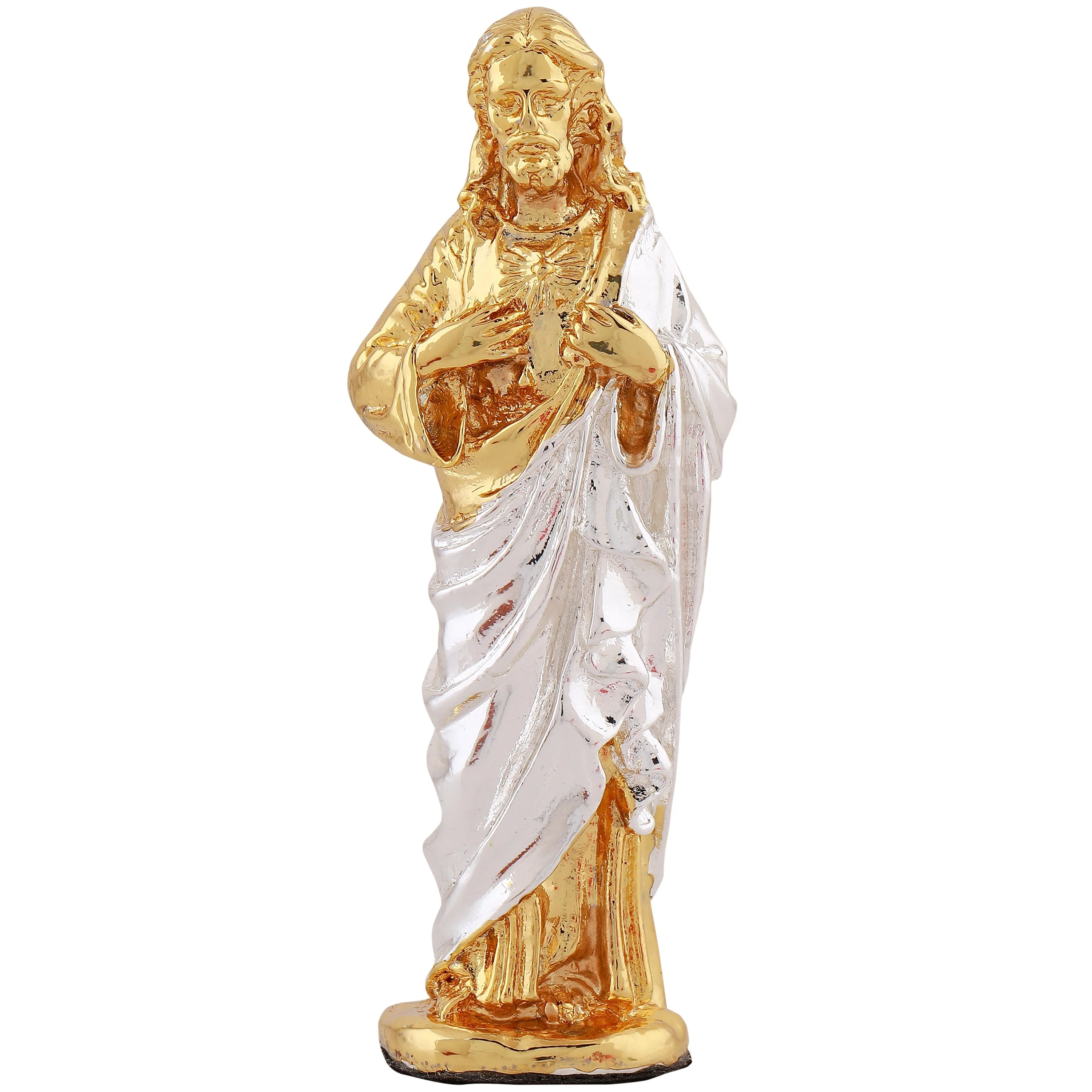 Estele Gold & Rhodium Plated Almighty Jesus Christ Idol Showpiece For Gifting/Home Decoration. - Image 2