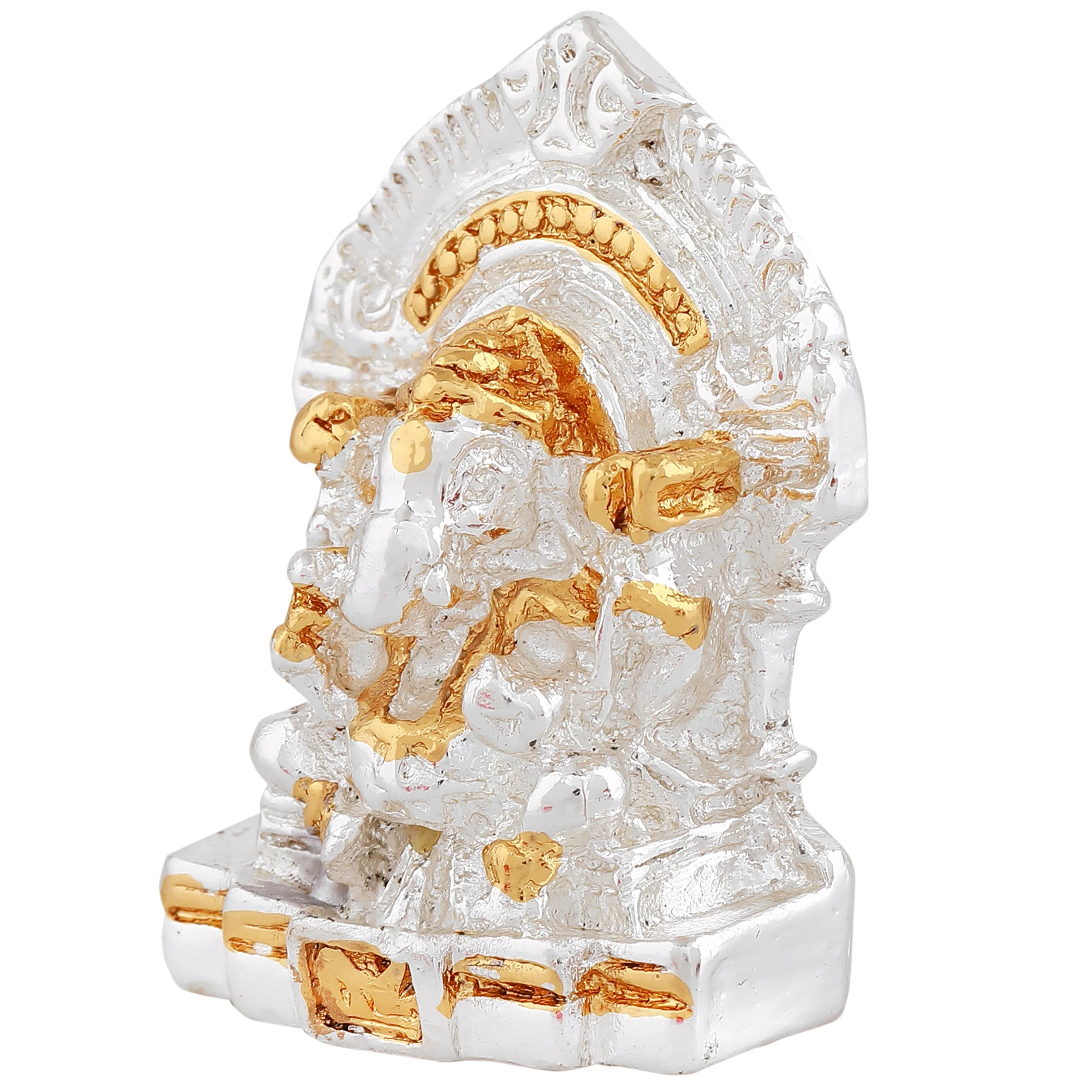 Estele Gold & Rhodium Plated Divine Ganesh Idol - Image 4
