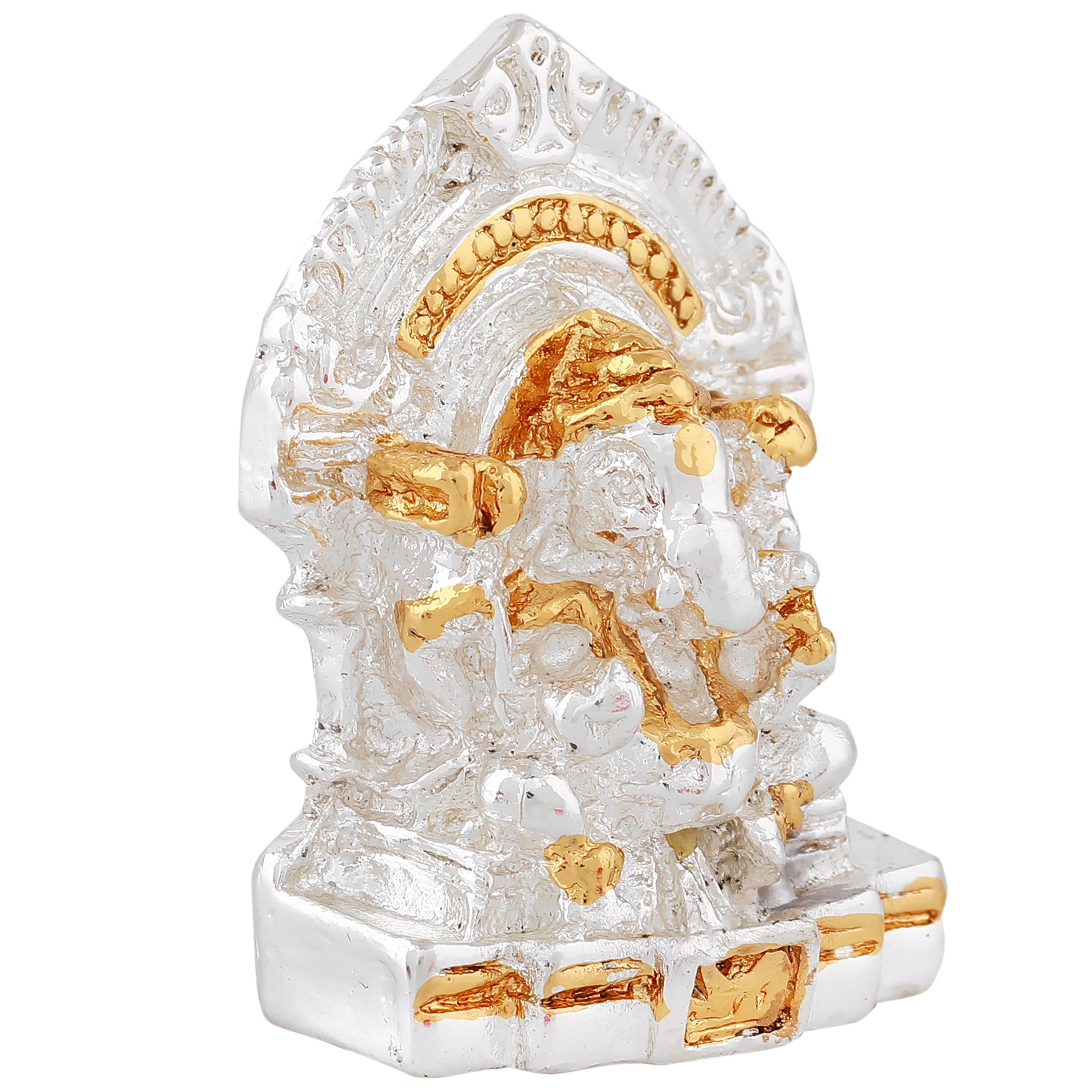Estele Gold & Rhodium Plated Divine Ganesh Idol - Image 5