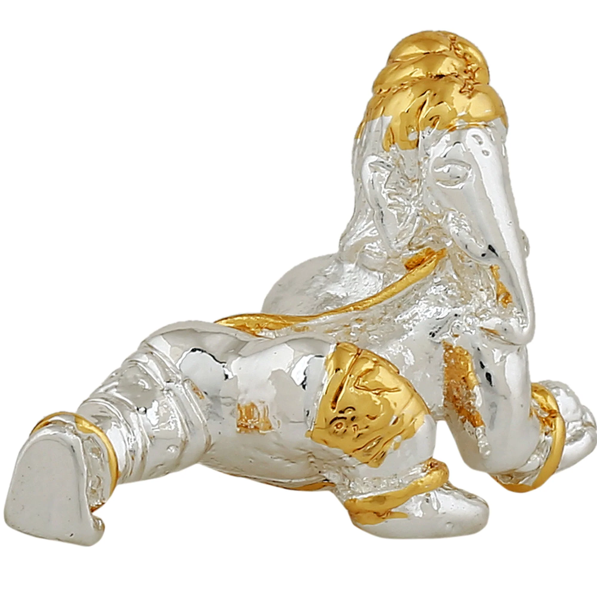Estele Gold & Rhodium Plated Divine Ganesh Idol - Image 6