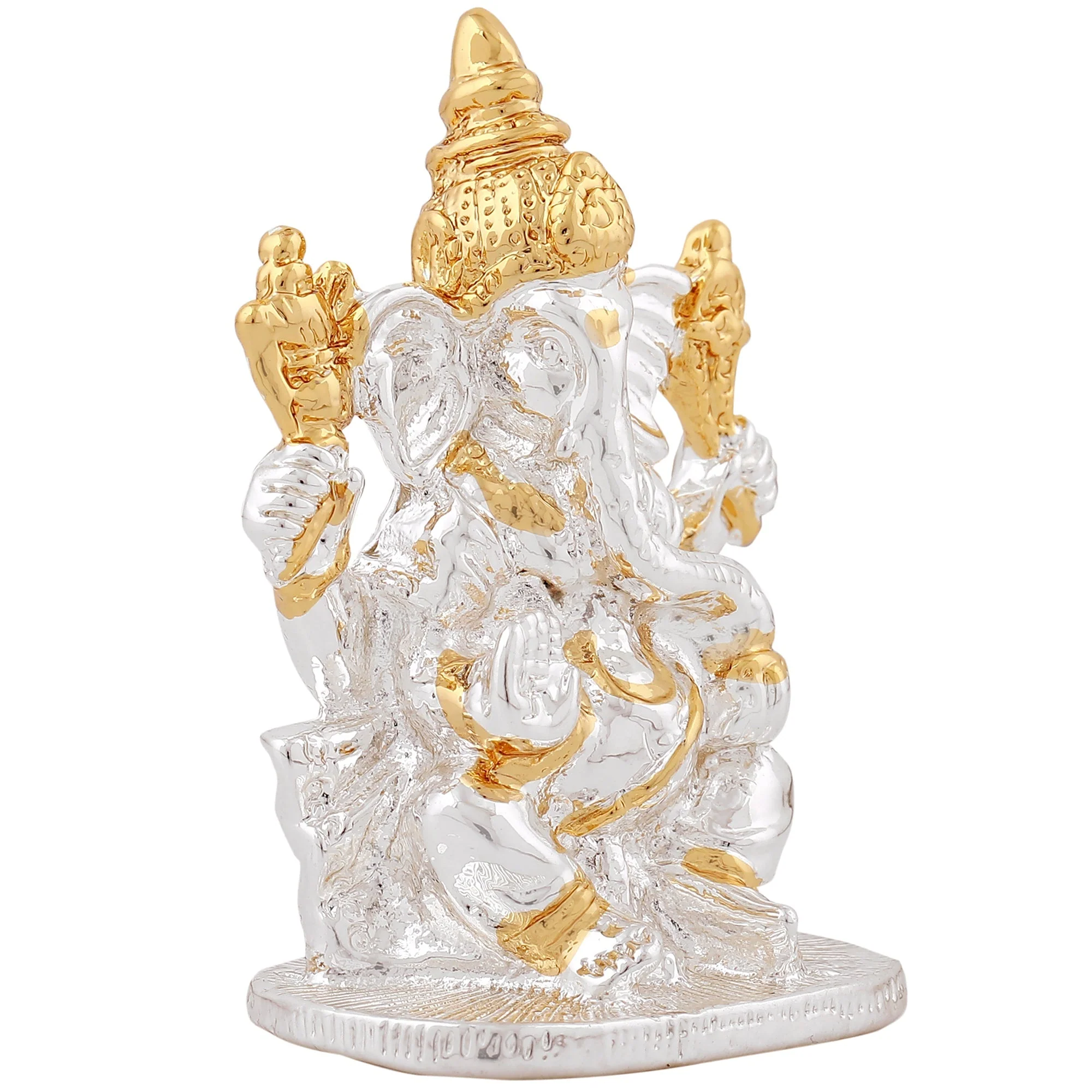 Estele Gold & Rhodium Plated Divine Ganesh Idol - Image 5