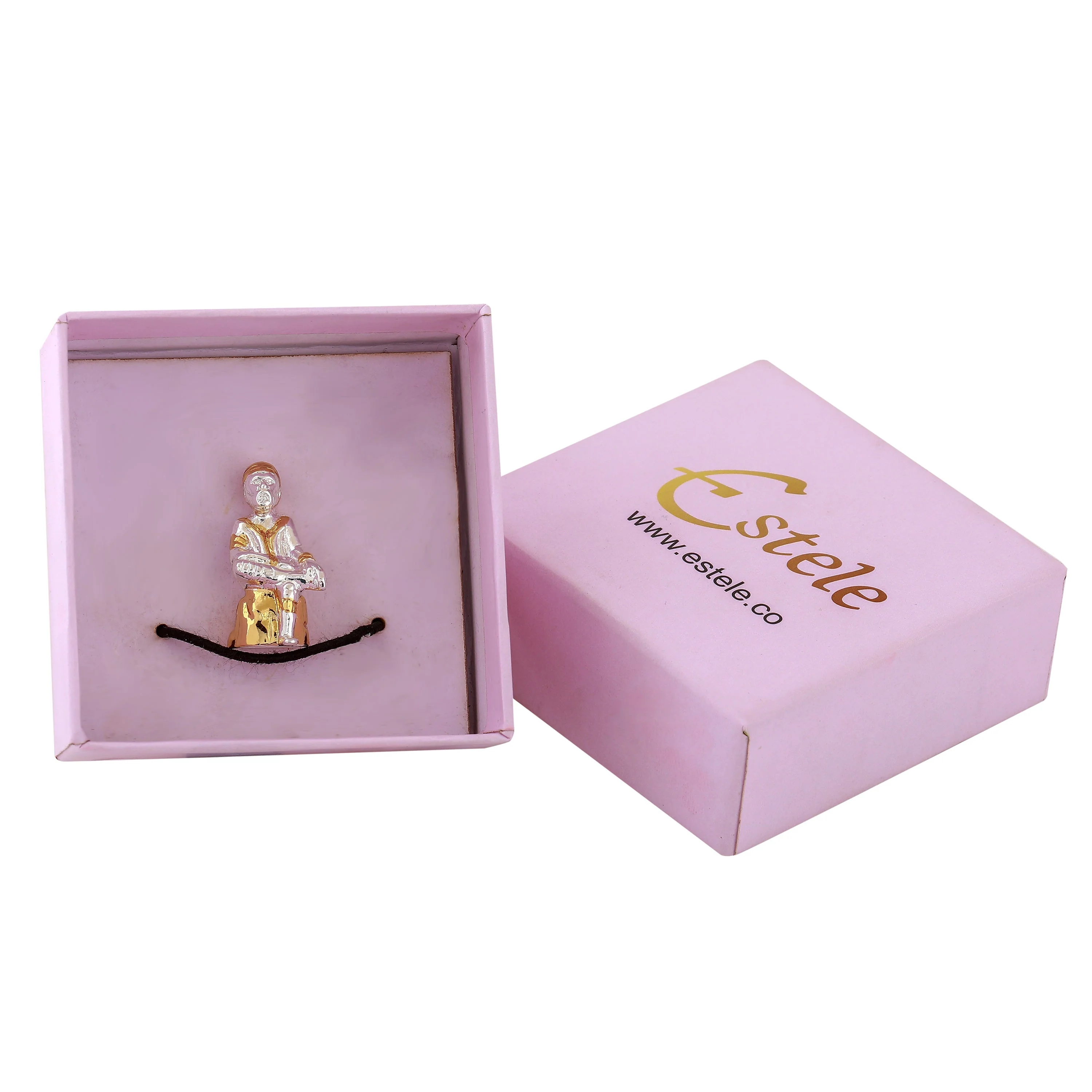 Estele Gold & Rhodium Plated Divine Lord Sai Baba Idol - Image 7