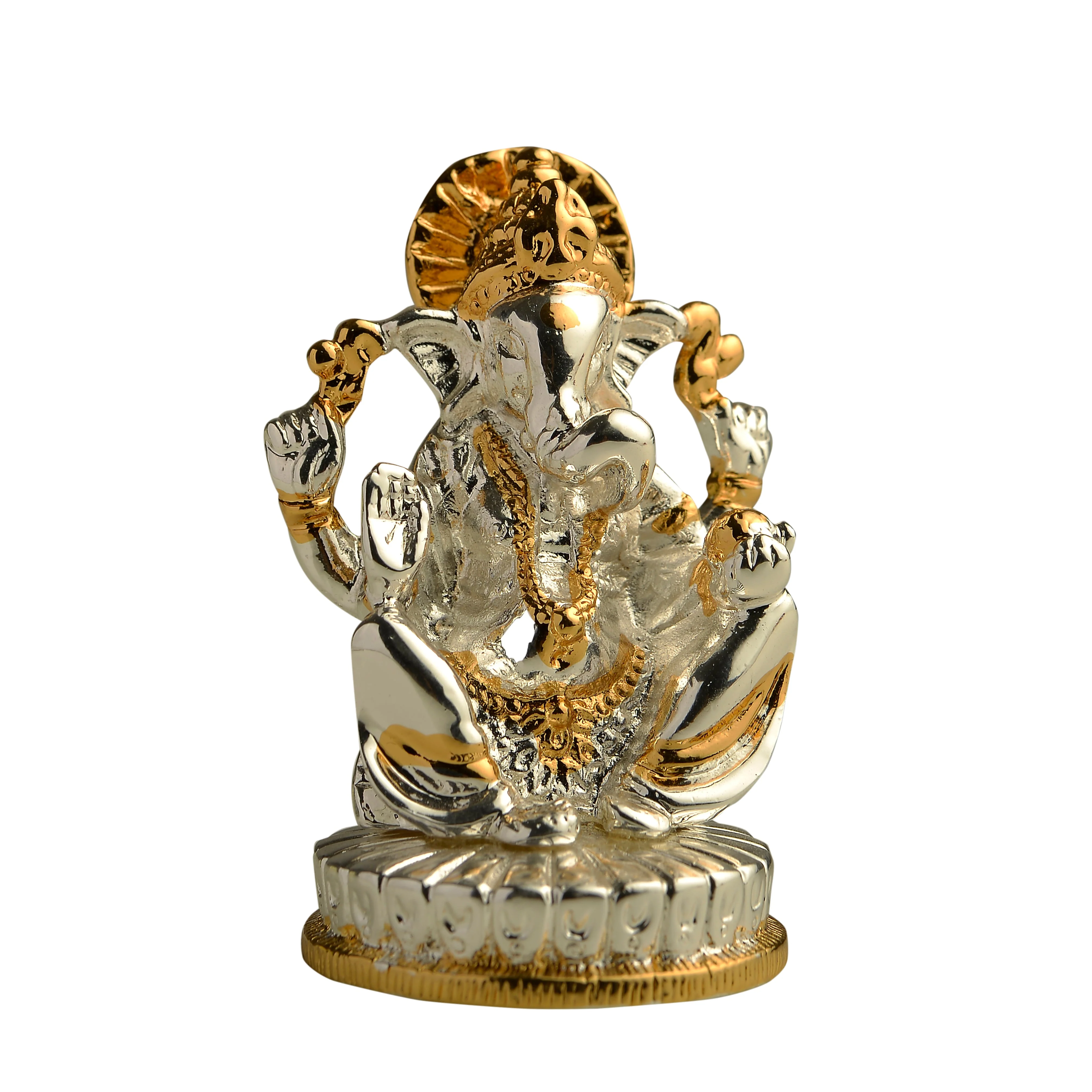 Estele Gold & Rhodium Plated Lord Ganesh Idol (2Tn) 30T - Image 8