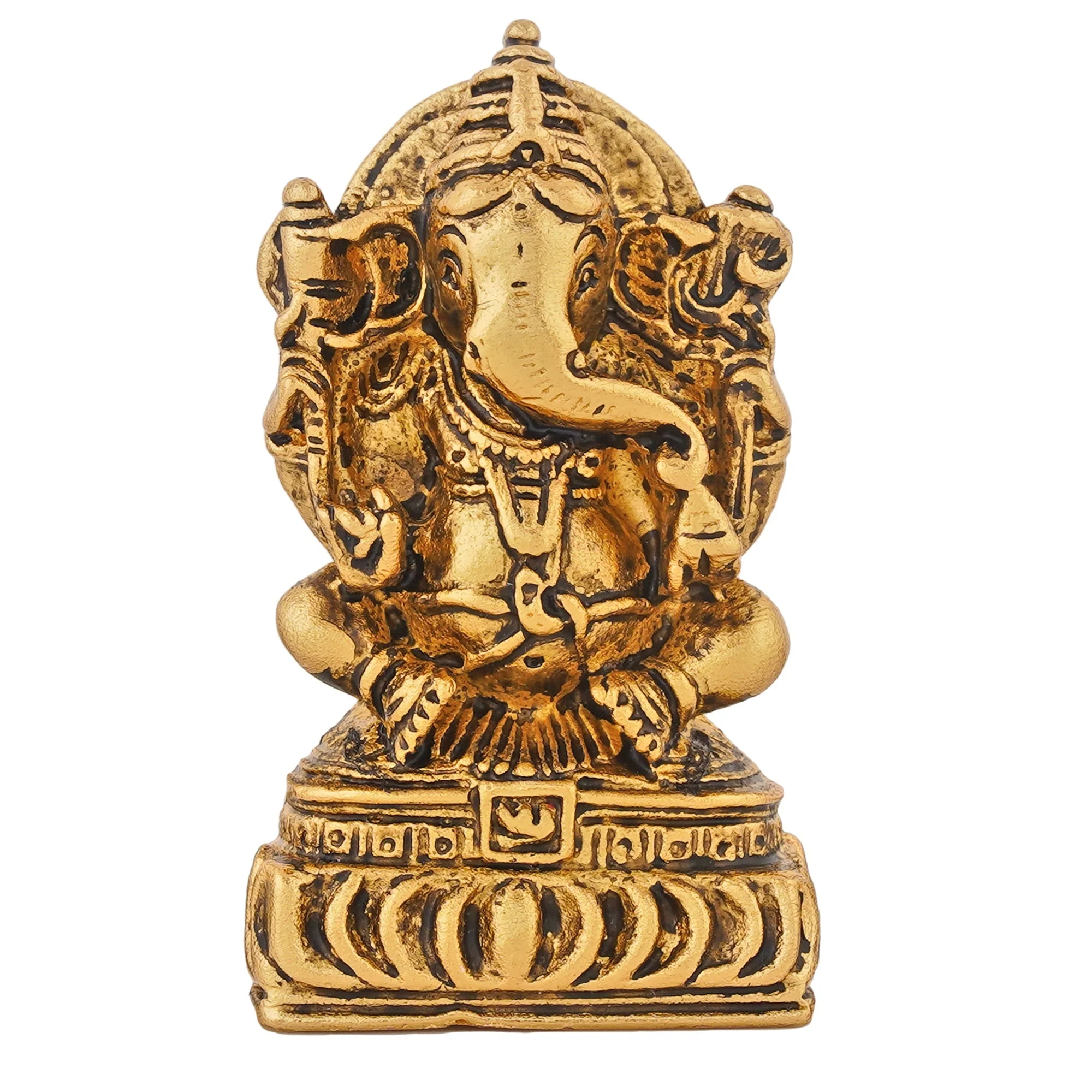 Estele Gold & Rhodium Plated Lord Ganesha Idol - Image 2