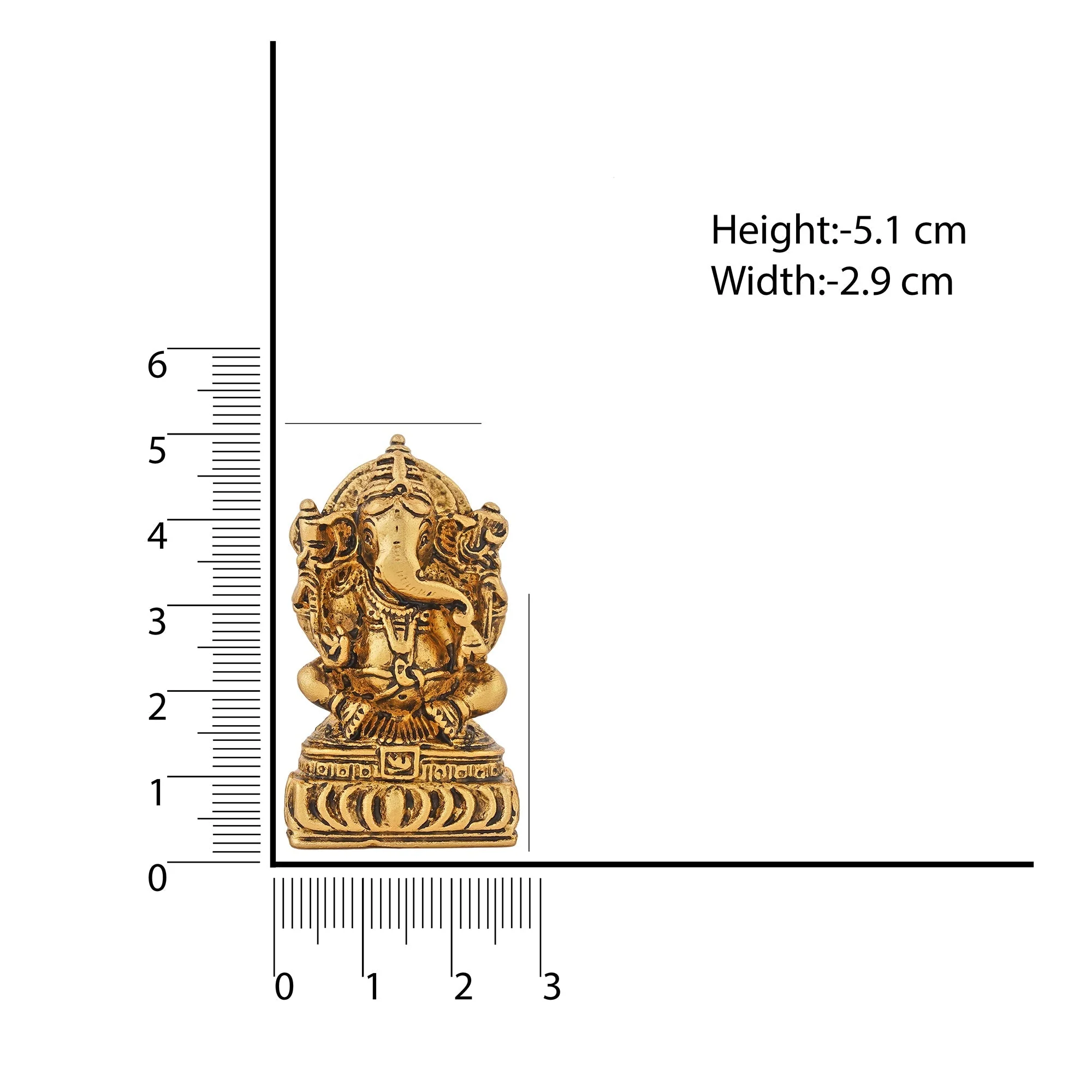 Estele Gold & Rhodium Plated Lord Ganesha Idol - Image 6