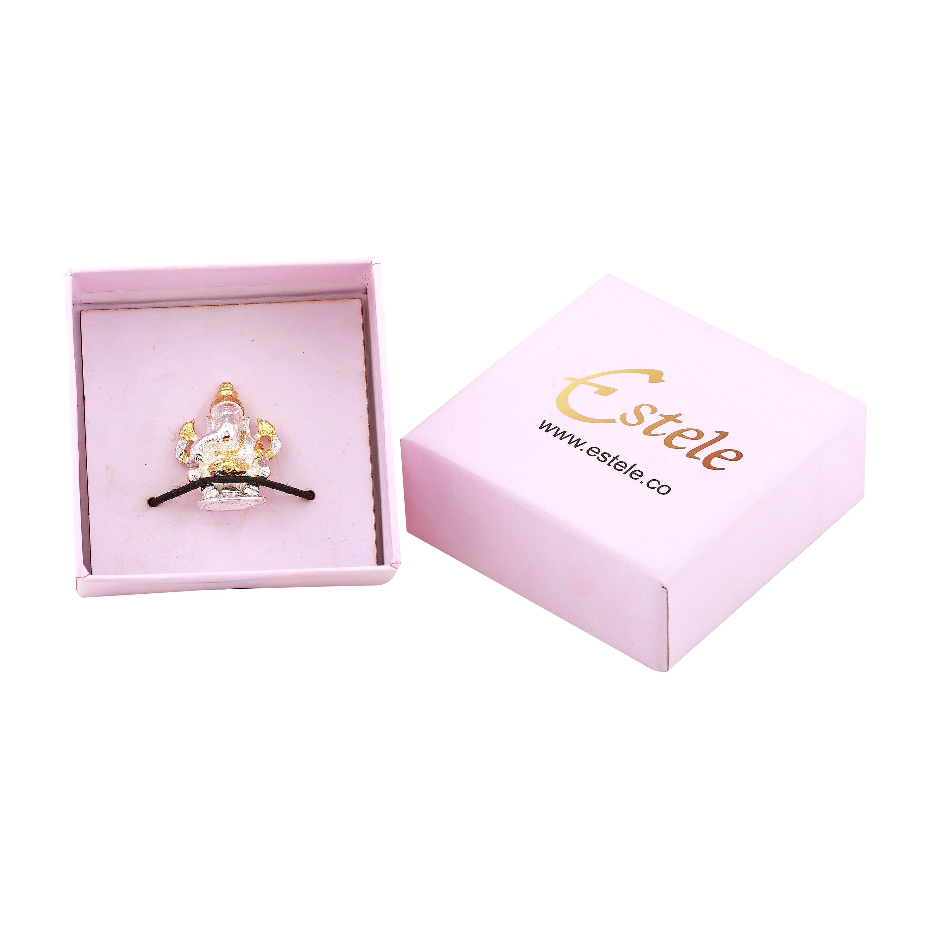 Estele Gold & Rhodium Plated Lord Ganesha Idol - Image 7