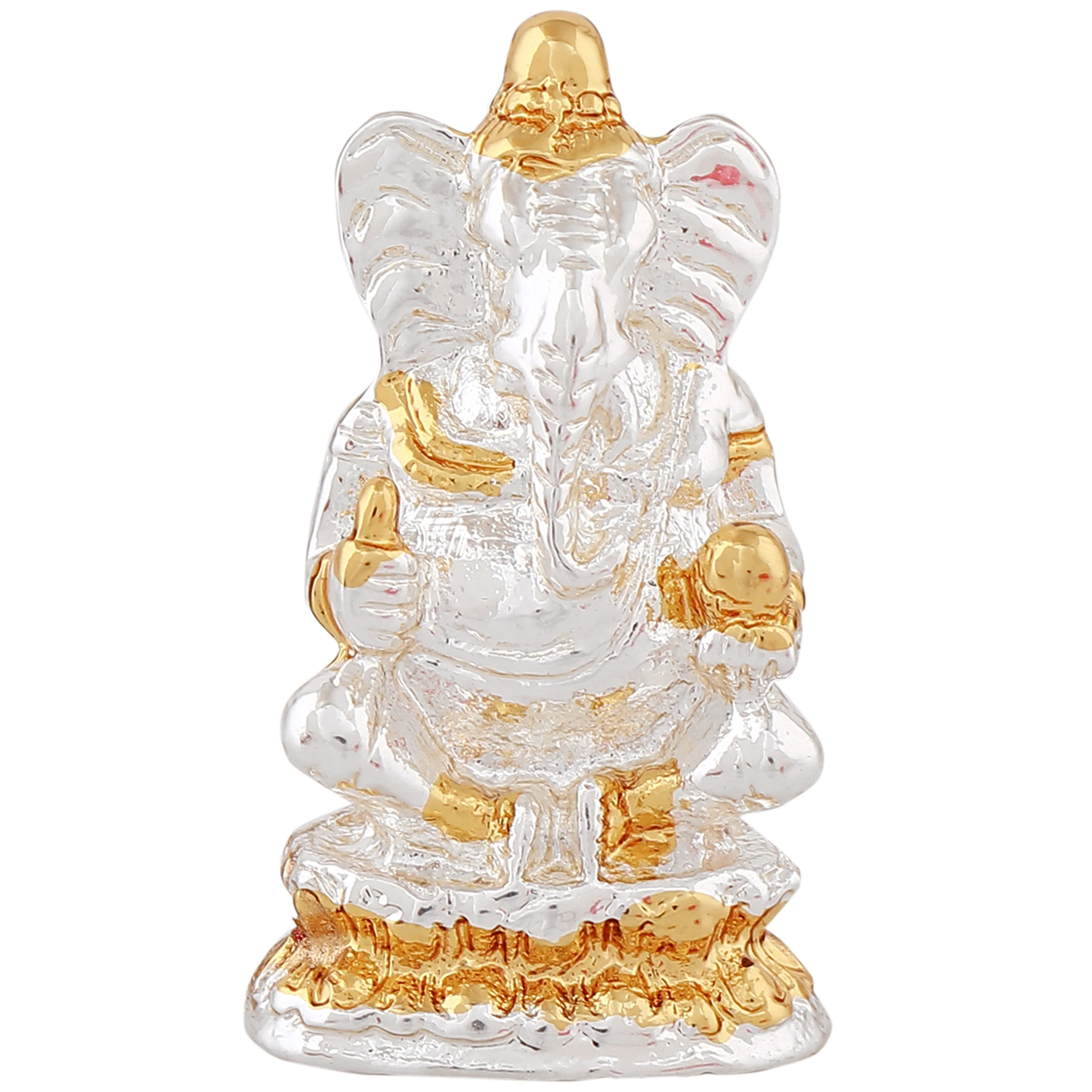 Estele Gold & Rhodium Plated Lord Ganesha Idol - Image 3