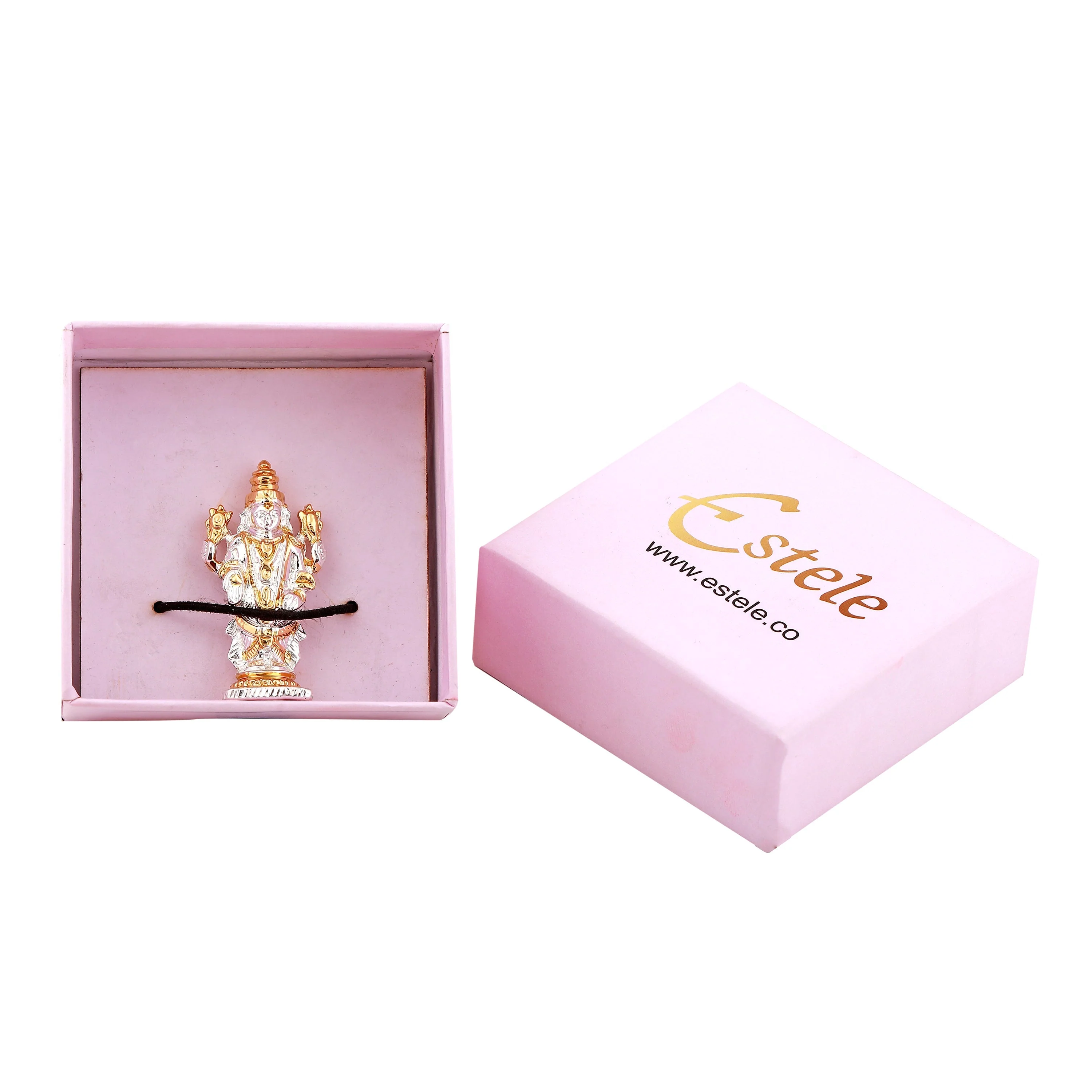 Estele Gold & Rhodium Plated Lord Tirupati Balaji Idol Showpiece For Pooja Mandir/ Home Decorative - Image 6