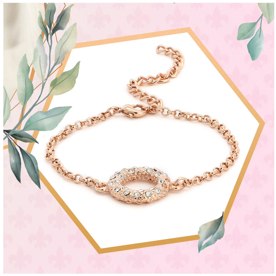 Estele Halo Rose Gold Bracelet - Image 3