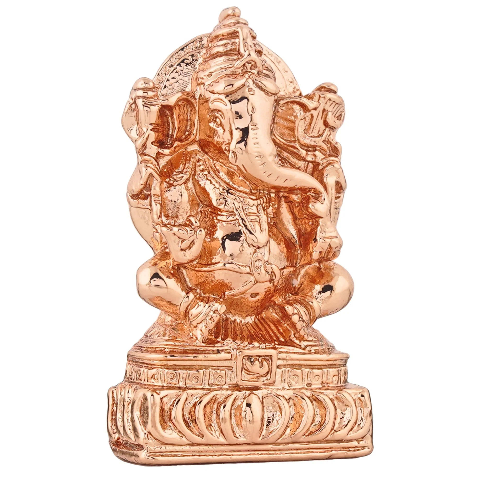 Estele Rose Gold Plated Lord Ganesha Idol - Image 3