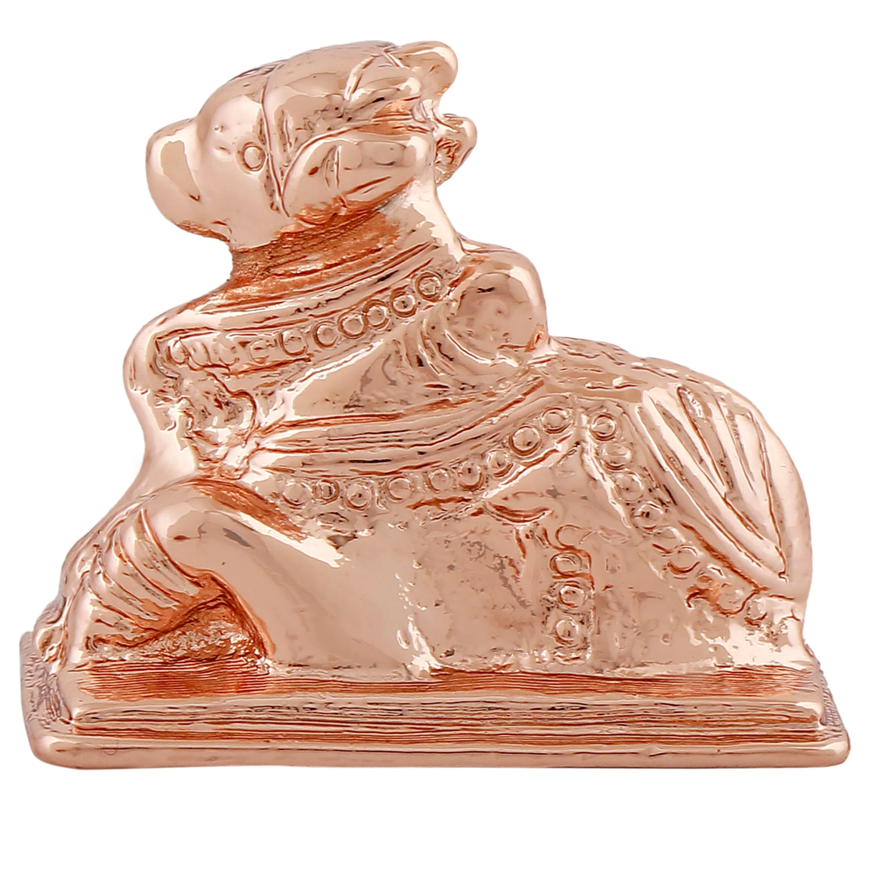 Estele Rose Gold Plated Lord Nandiswara Idol - Image 4