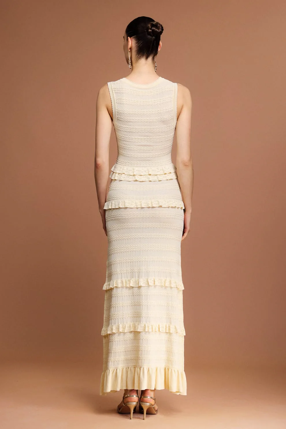 Esther Sandro Layered Knit Dress - Image 7