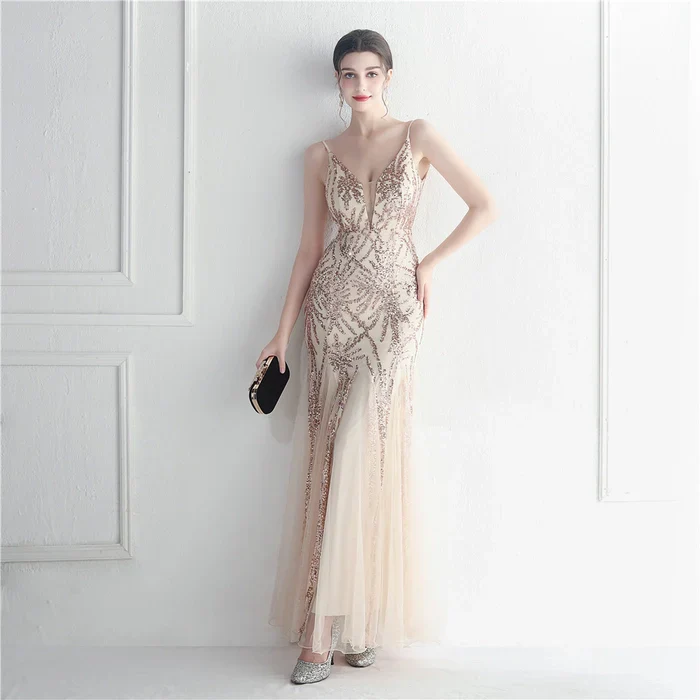 Evelyn Gauze Sequin Gown - Image 2