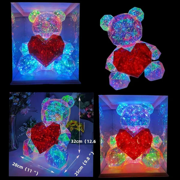 EverLove: LED Love Bear Night Light with Glowing Heart – Perfect Gift for Anniversary, Birthday & Room Décor - Image 5