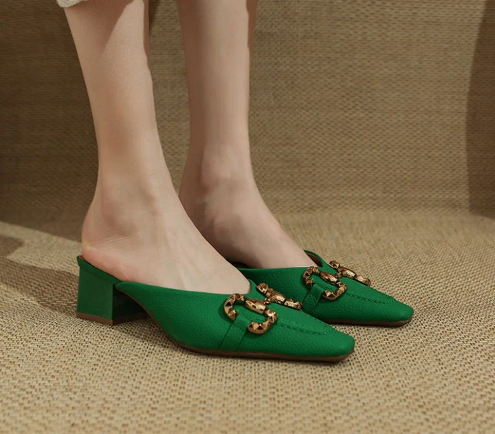 Everly Buckled Mules - Image 4