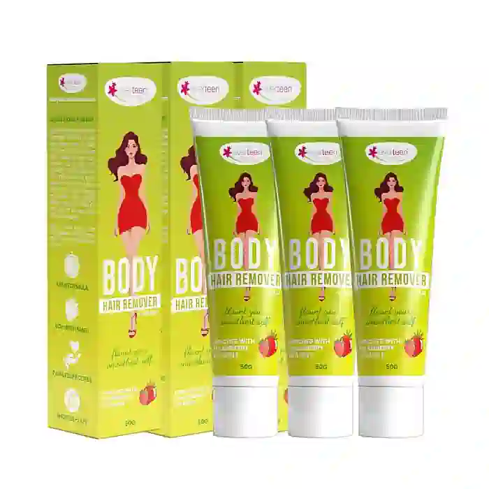 everteen Body Hair Remover Cream for Women enriched with Strawberry, Vitamin E, Almond Oil and Allantoin - 50g - Image 9