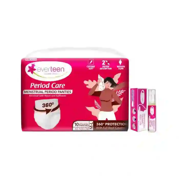 everteen Combo - Period Care Period Panties 10pcs and Menstrual Cramps Rollon 10ml - Image 2
