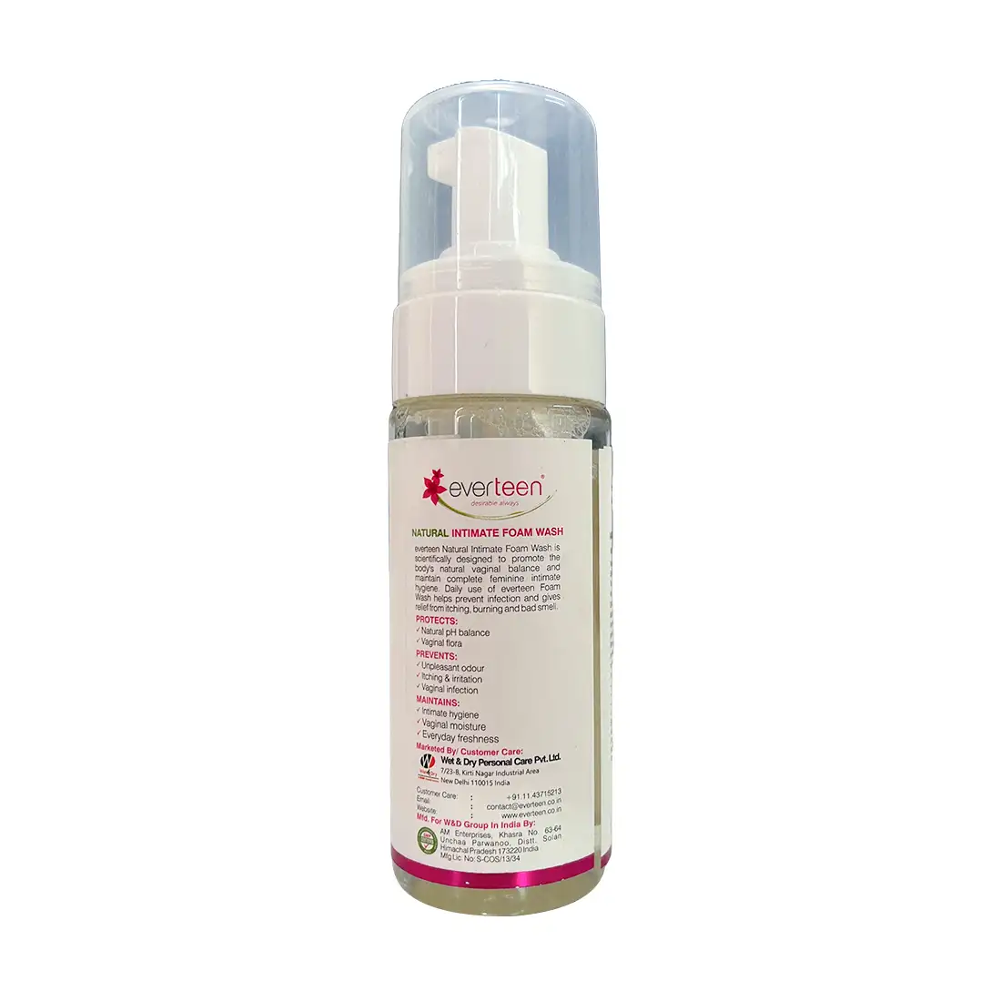 Everteen Natural Intimate Foam Wash For Women - 150 Ml - Image 3