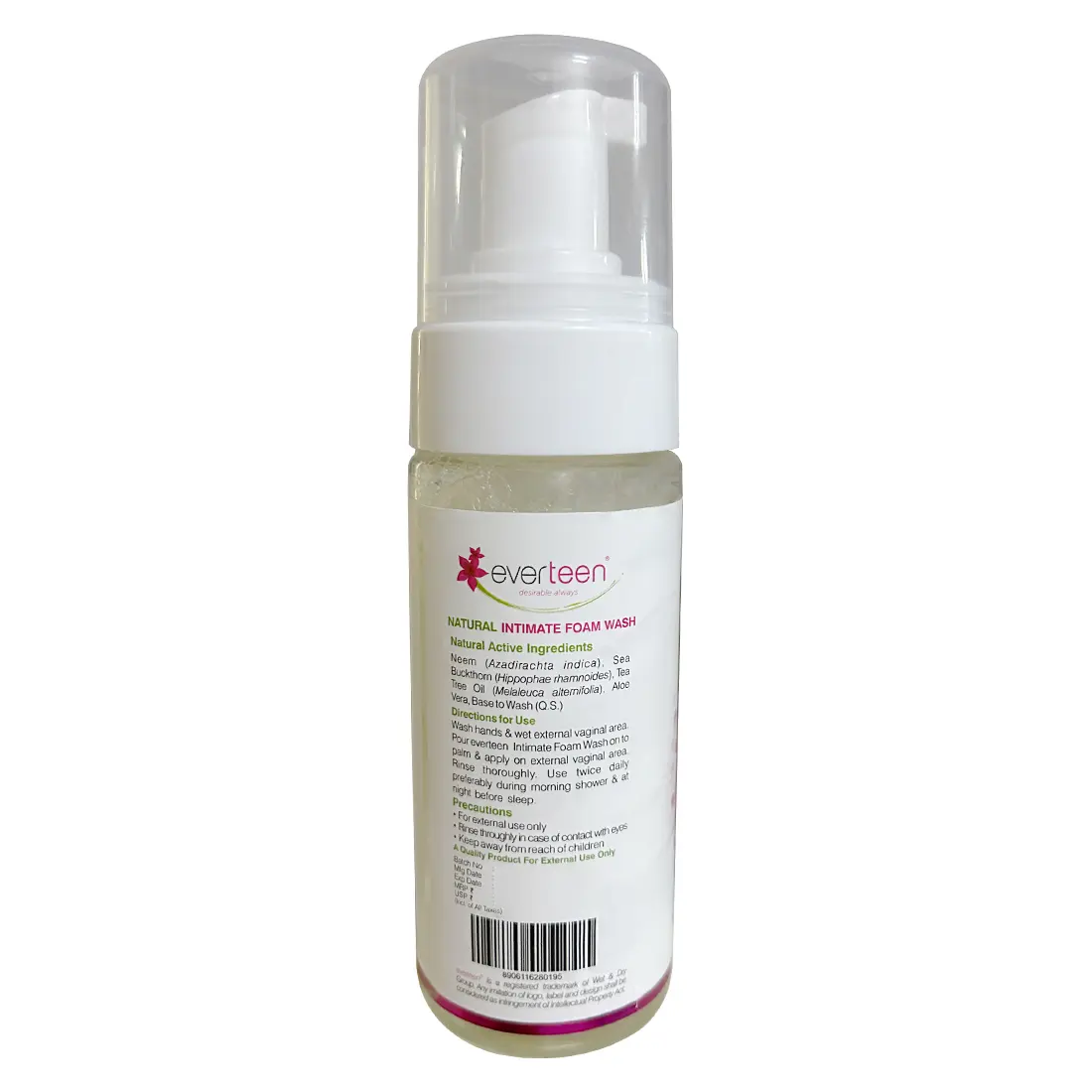 Everteen Natural Intimate Foam Wash For Women - 150 Ml - Image 4