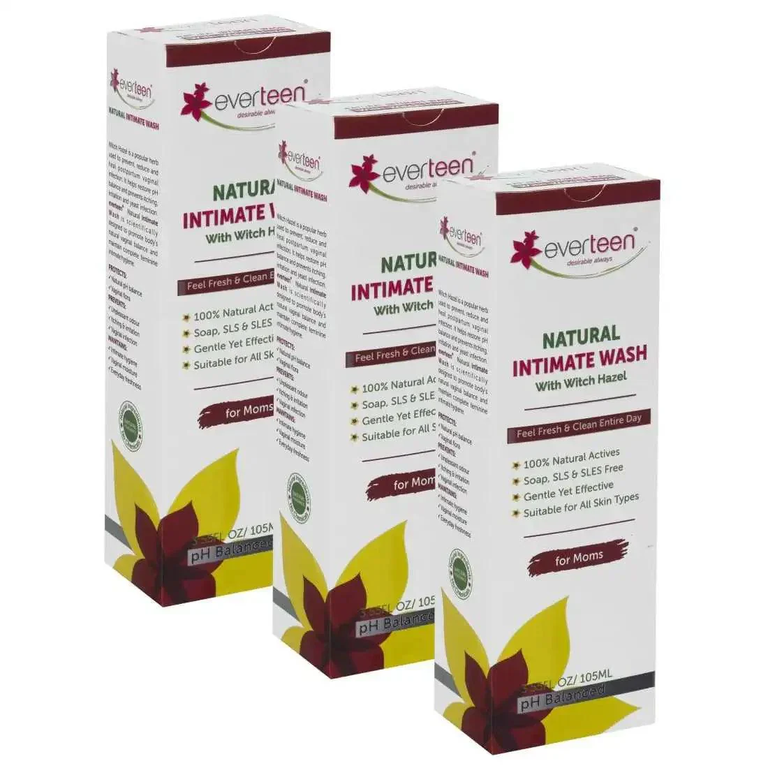 Everteen Witch Hazel Intimate Wash For Moms - Natural Feminine Hygiene - Image 4