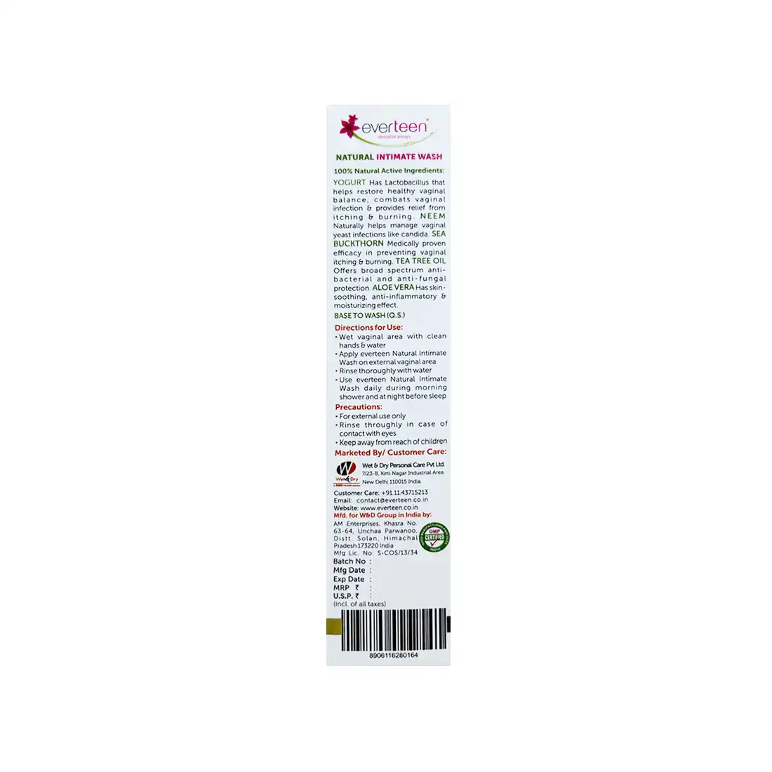 everteen Yogurt Intimate Wash for Teens - Natural Feminine Intimate Hygiene - Image 4