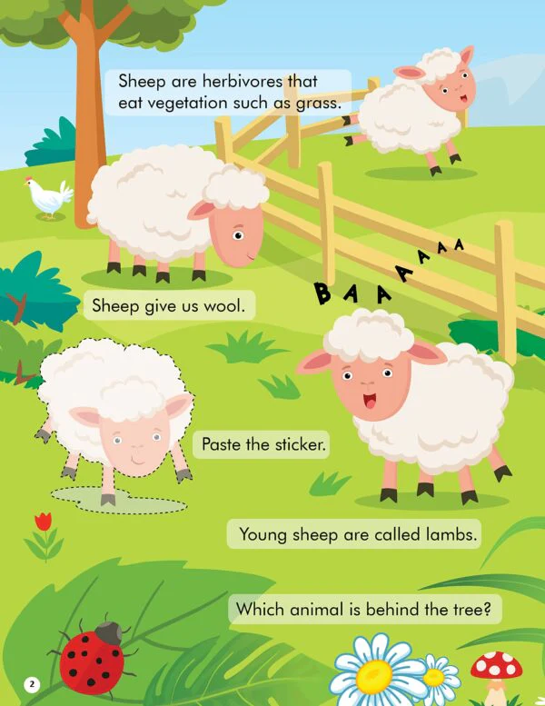 Explore the Farm Activity Book with Stickers and 3D Models - Image 2