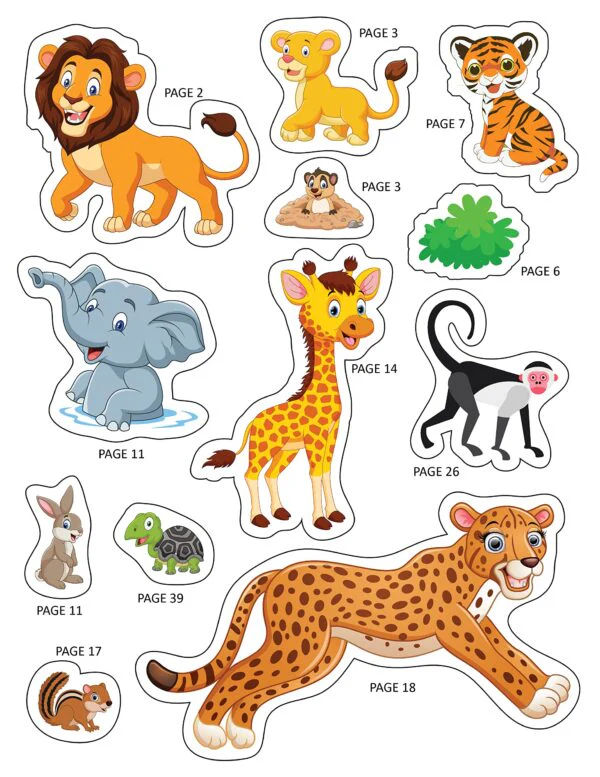 Explore the Jungle Activity Book with Stickers and 3D Models - Image 10