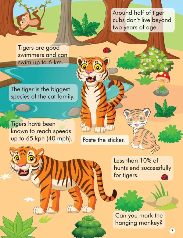 Explore the Jungle Activity Book with Stickers and 3D Models - Image 3