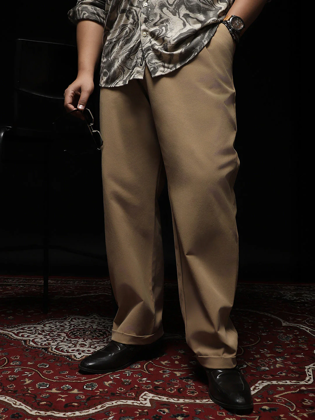 Extended-Waistband Pleated Trousers - Image 23