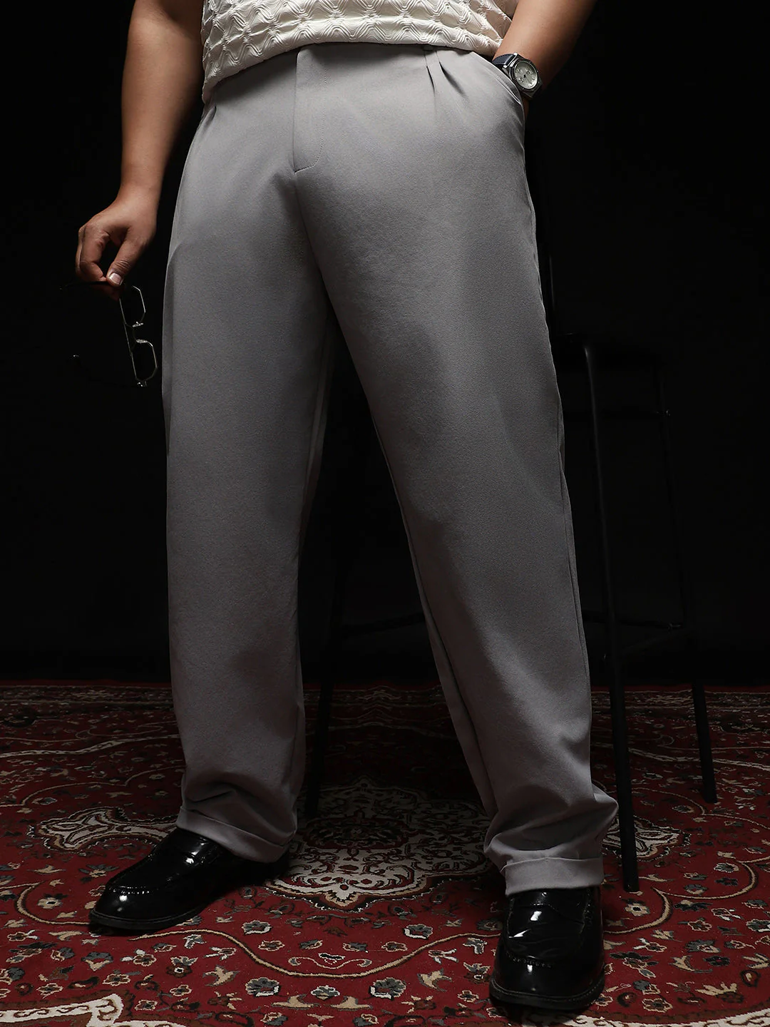 Extended-Waistband Straight Trousers - Image 14