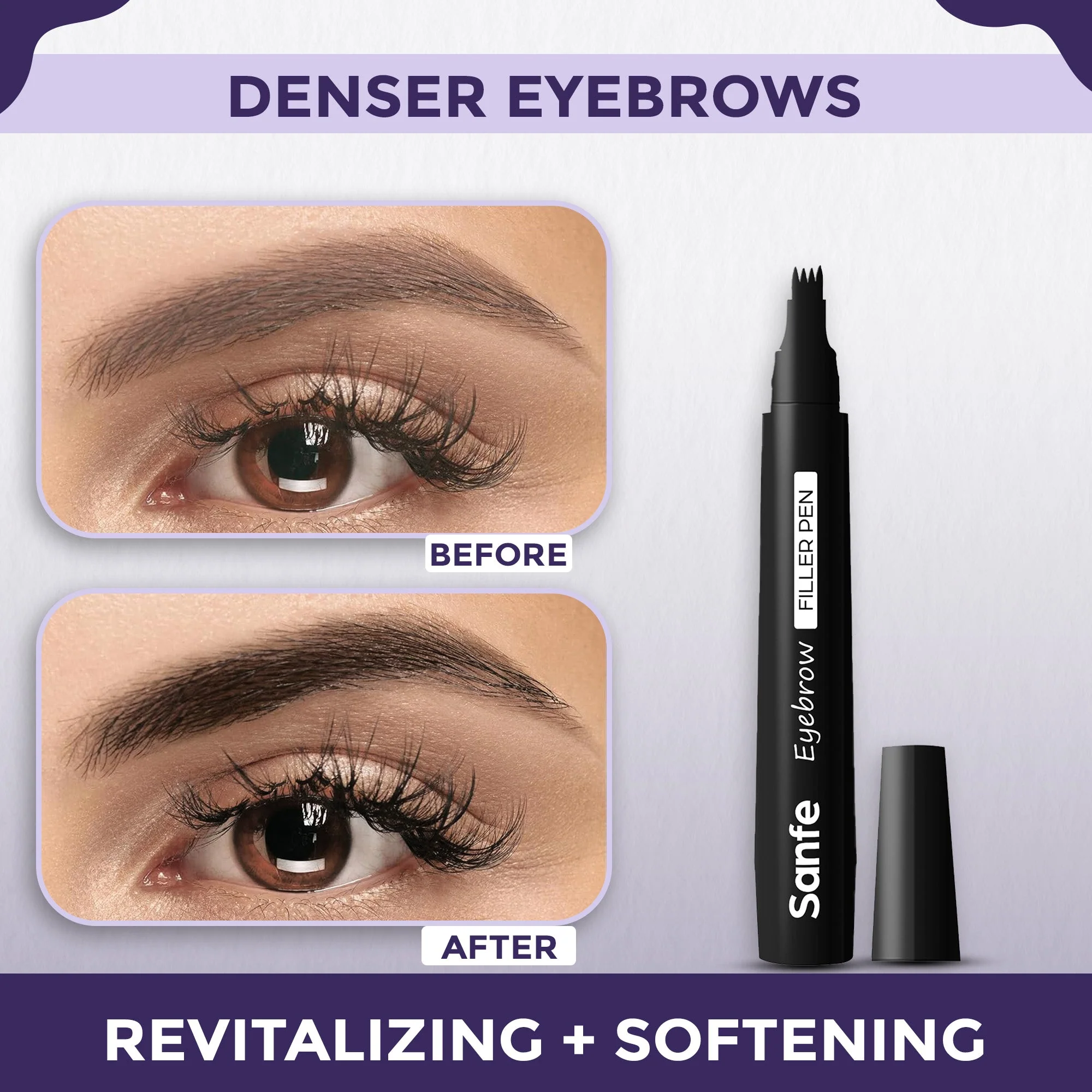 Eyebrow Filler Pen - Black (Pack of 2) - Image 2