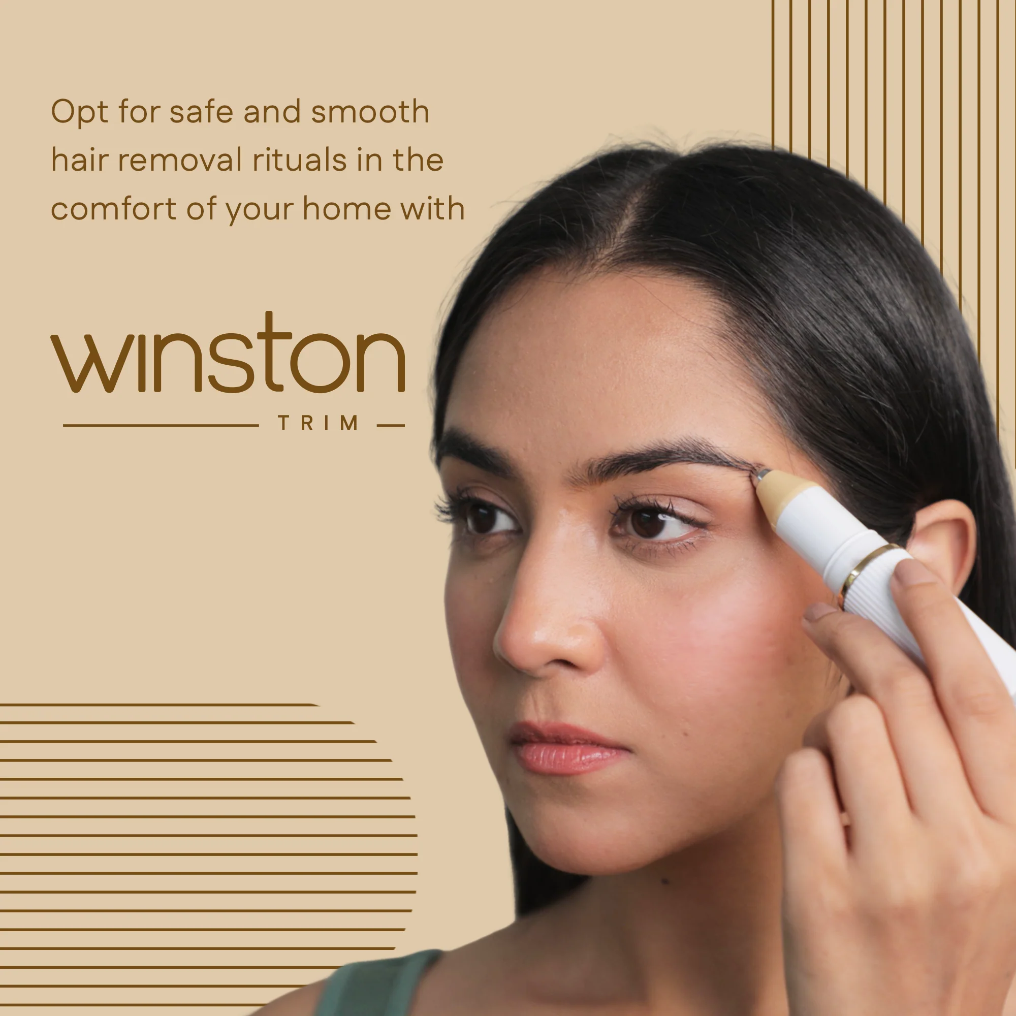Eyebrow Trimmer + 2 Extra Trimming Heads - Image 2