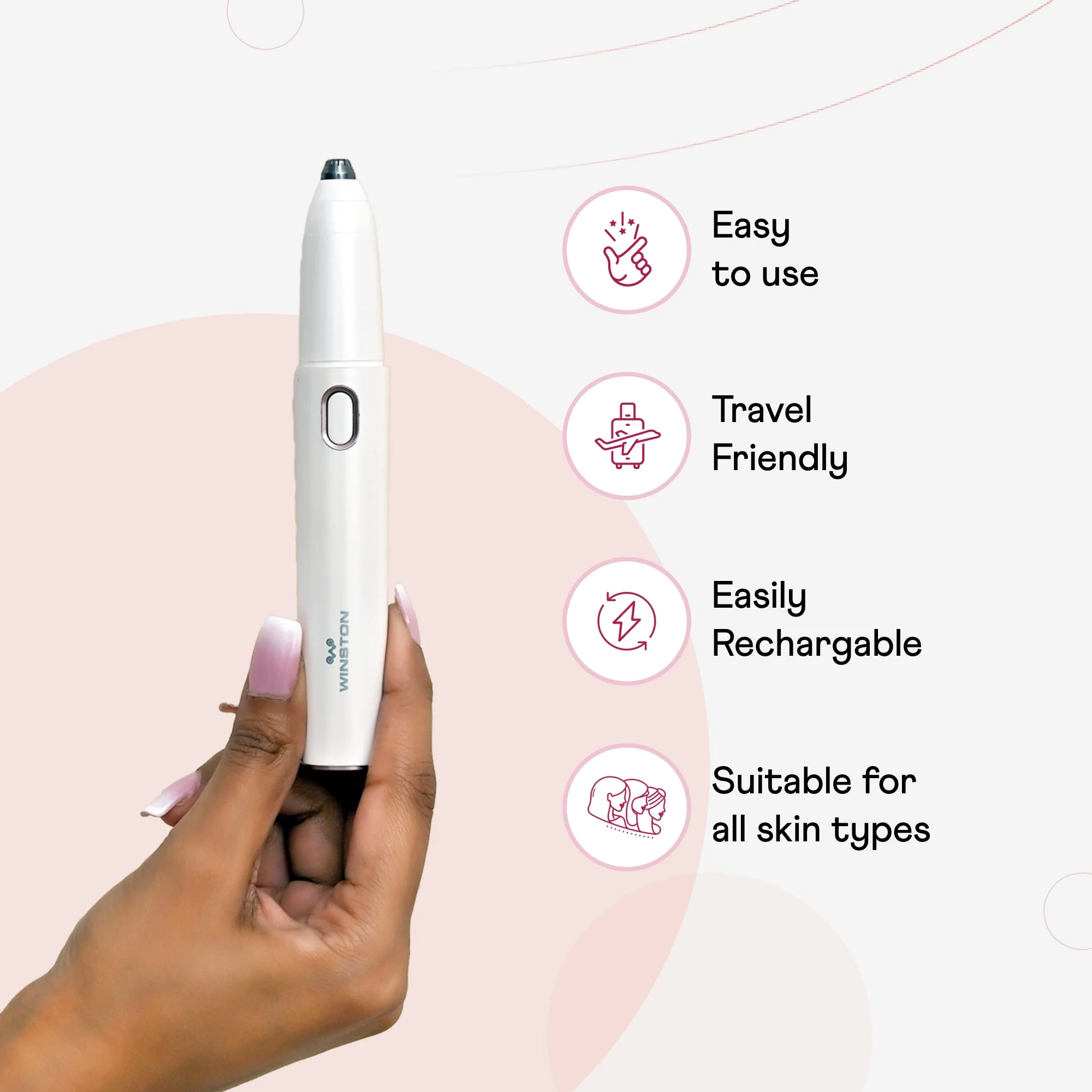 Eyebrow Trimmer (White and Brown) - Image 5
