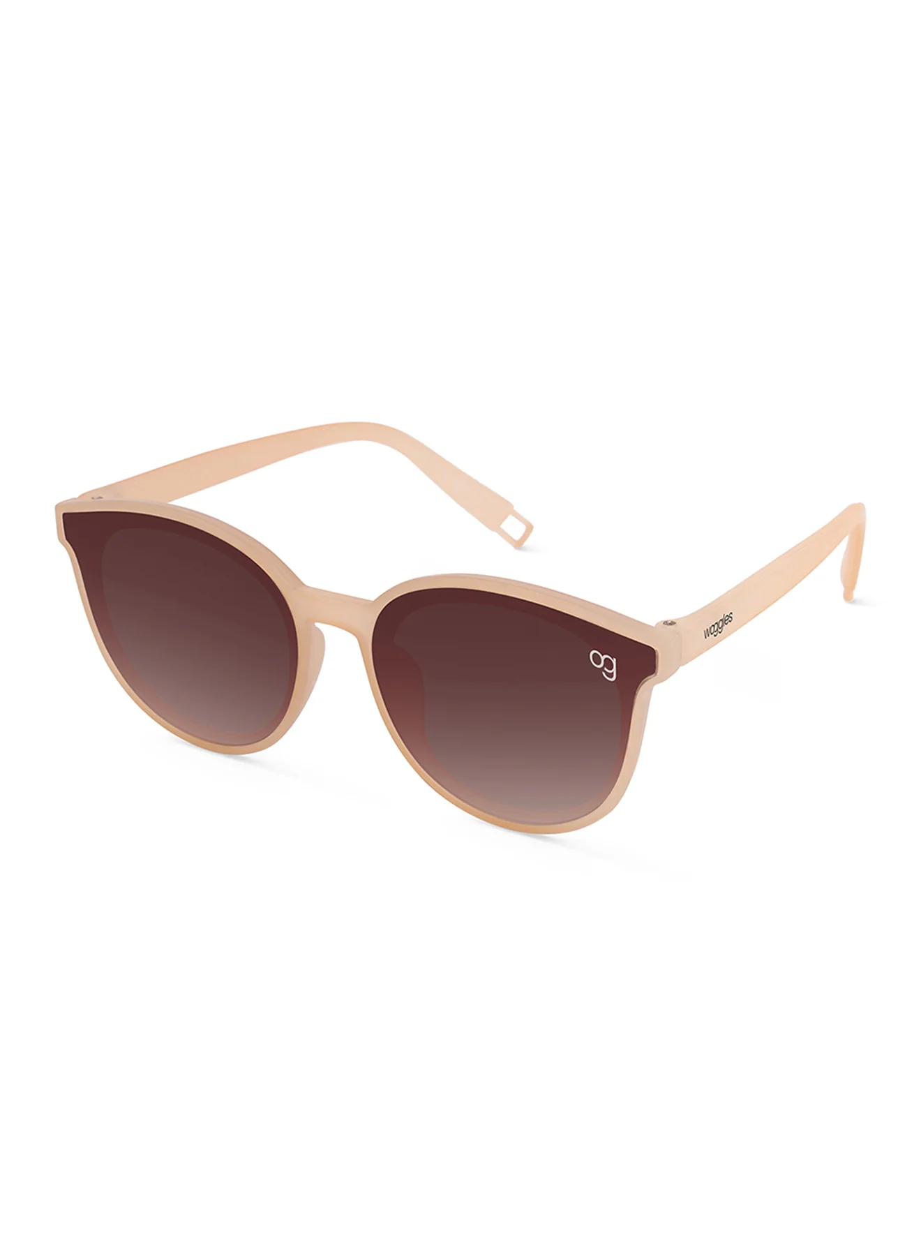 Eyeshield Light Pink Round Kids Sunglasses - Image 10