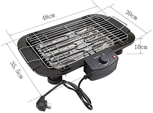 EzBBQ: 2000W Electric Barbecue Grill with Adjustable Temperature, Smokeless Design & Removable Drip Tray for Indoor & Outdoor Cooking - Image 12