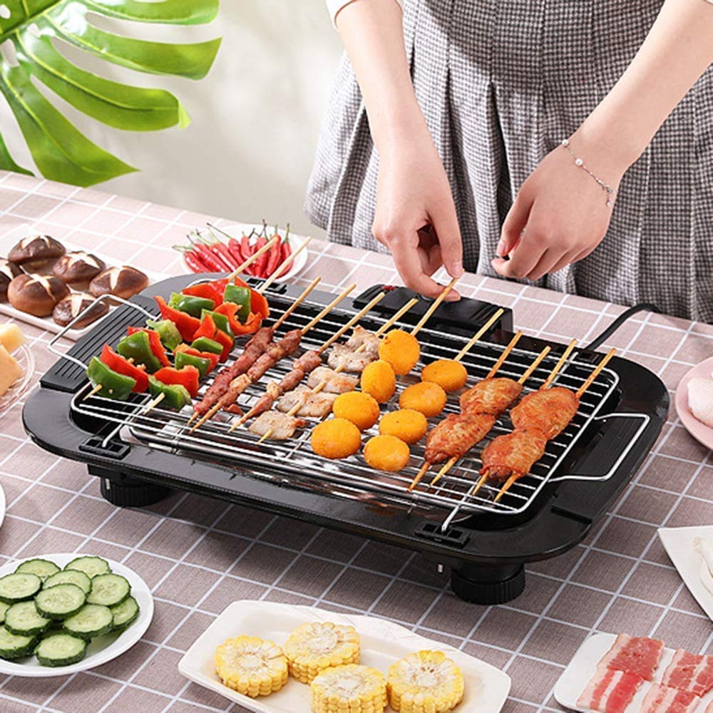 EzBBQ: 2000W Electric Barbecue Grill with Adjustable Temperature, Smokeless Design & Removable Drip Tray for Indoor & Outdoor Cooking - Image 4