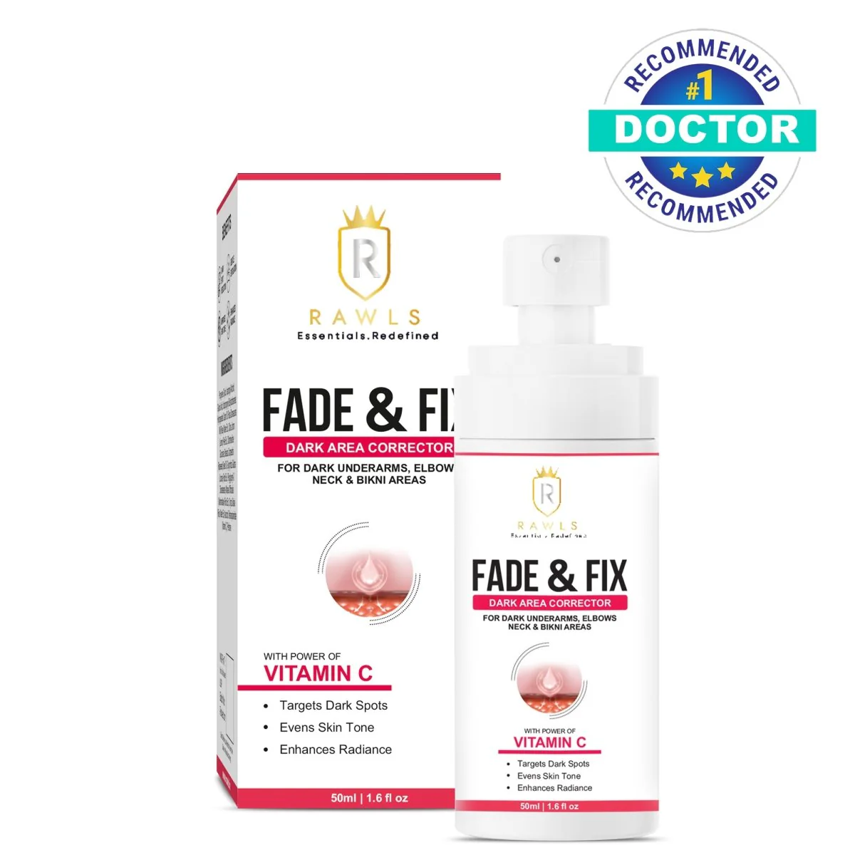 Fade & Fix - Vitamin C Dark Area Corrector and Removal for Dark Underarms & Knee - 50 ml - Image 7