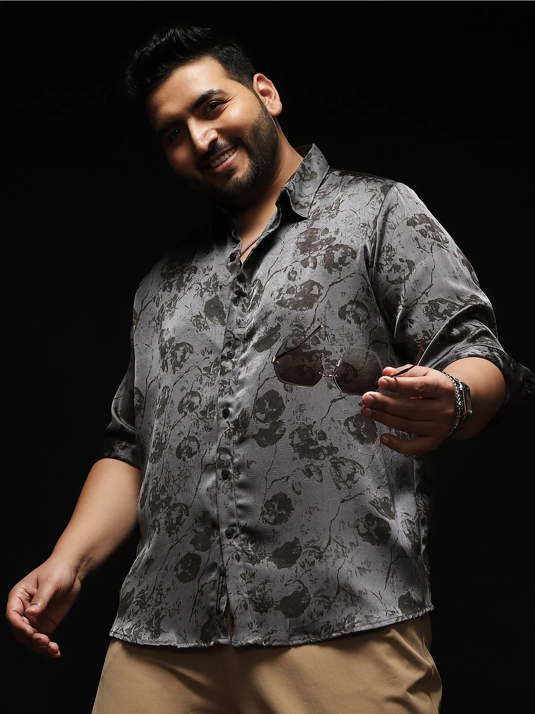 Faded-Flora Jacquard Shirt - Image 10