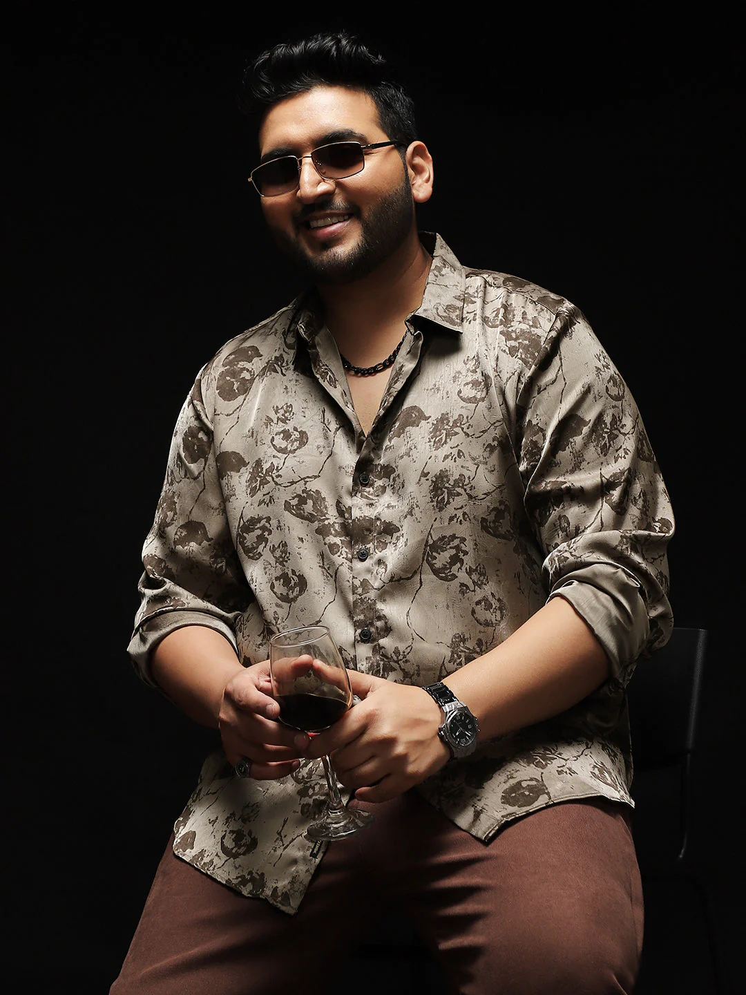 Faded-Flora Jacquard Shirt - Image 17