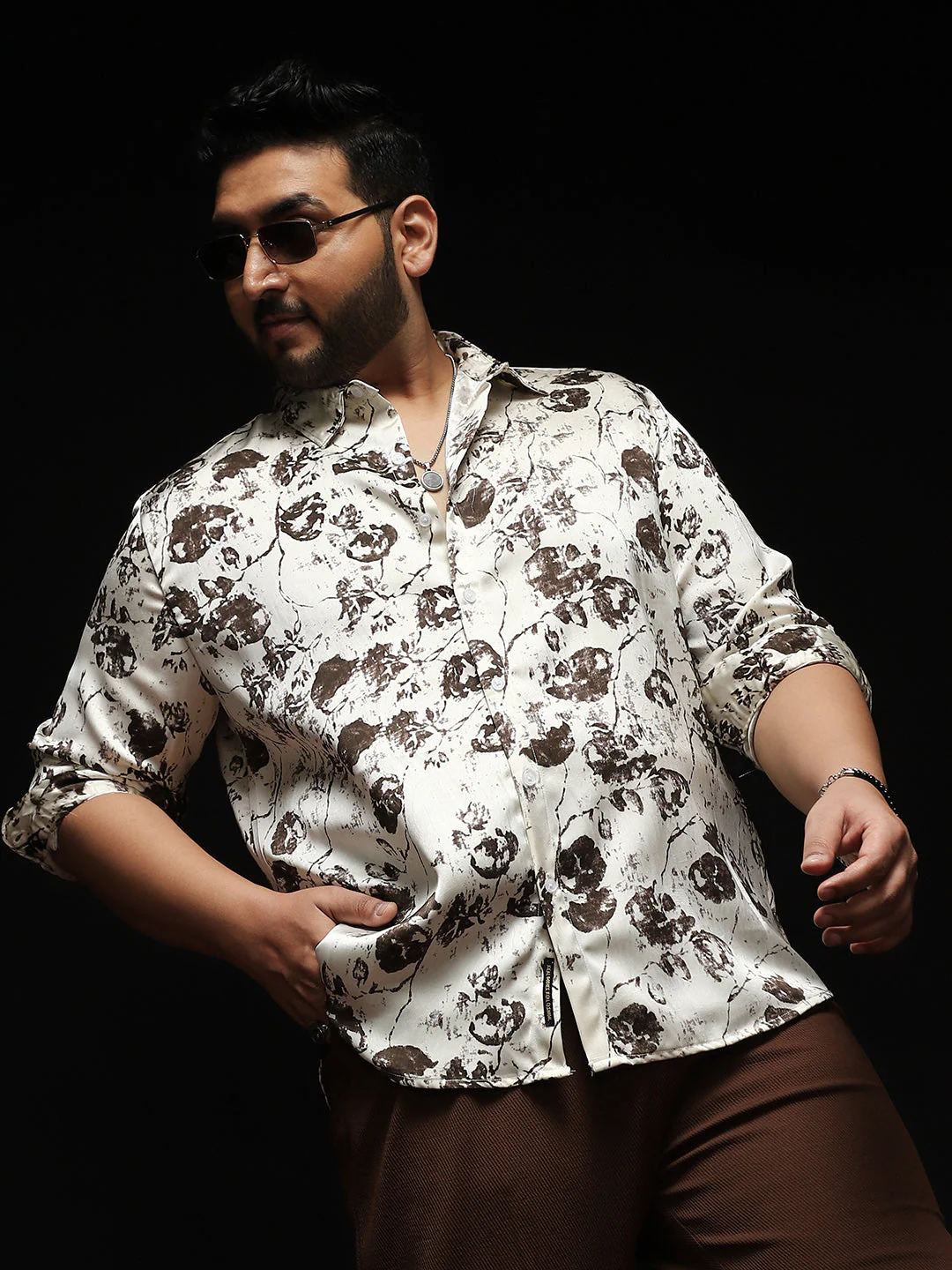 Faded-Flora Jacquard Shirt - Image 22