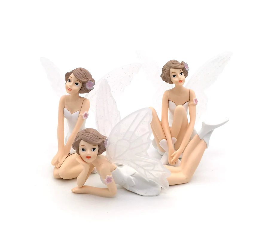 Fairies Figurines Angel Girl Cake Topper (Pack of 3) - Image 6