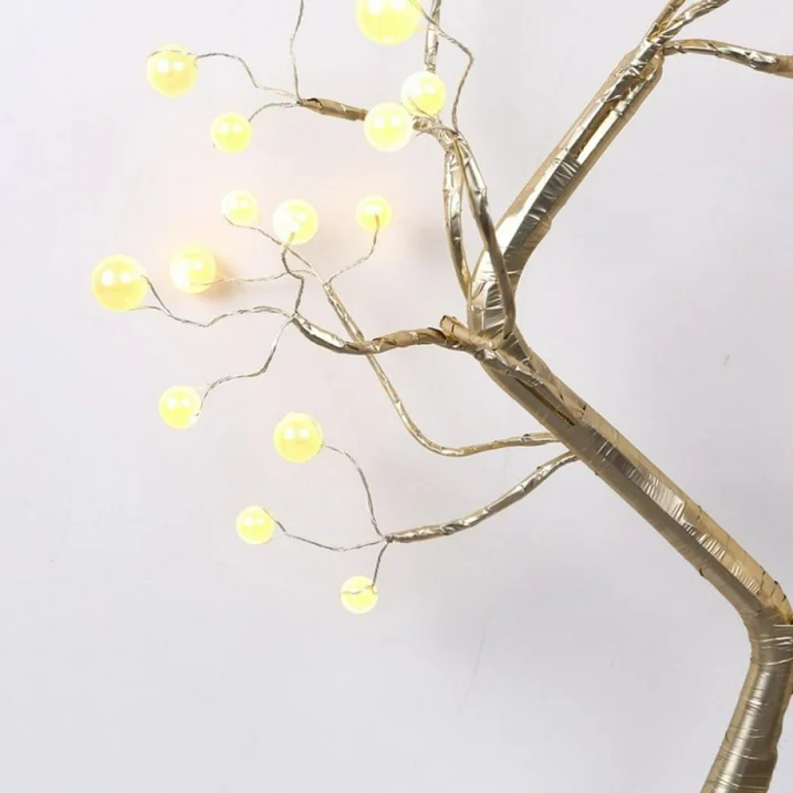 FairyTree: Cozy LED Pearl Tree Lamp with 36 Twinkling Fairy Lights for Bedroom, Wedding & Home Décor - Image 5