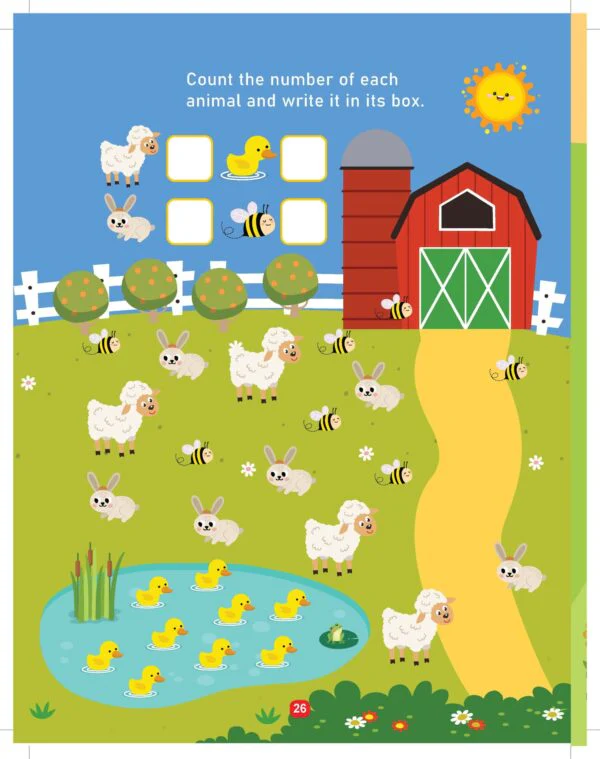 Farm Activity and Colouring Book- Die Cut Animal Shaped Book - Image 10