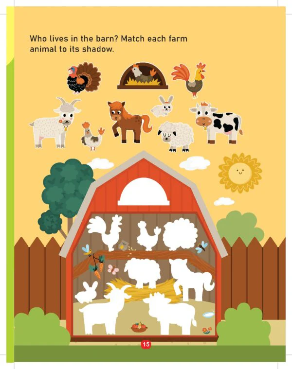 Farm Activity and Colouring Book- Die Cut Animal Shaped Book - Image 8