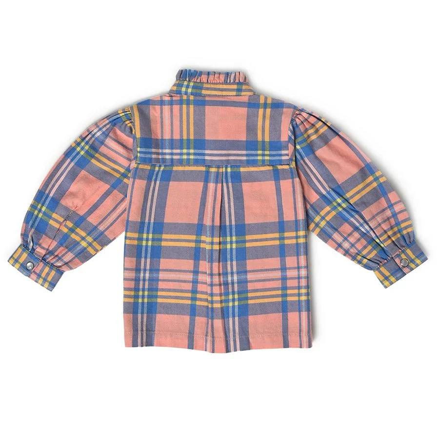 Farm Friends Candlelight Flannel Baby Shirt For Girls - Image 3