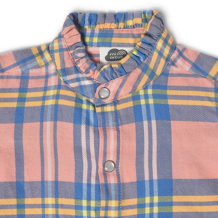 Farm Friends Candlelight Flannel Baby Shirt For Girls - Image 4