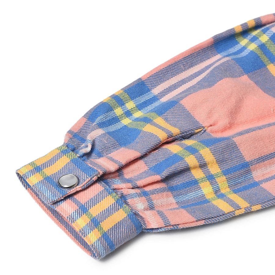 Farm Friends Candlelight Flannel Baby Shirt For Girls - Image 7