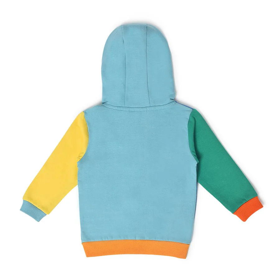 Farm Friends Colorblock Baby Hooded Jacket - Image 3
