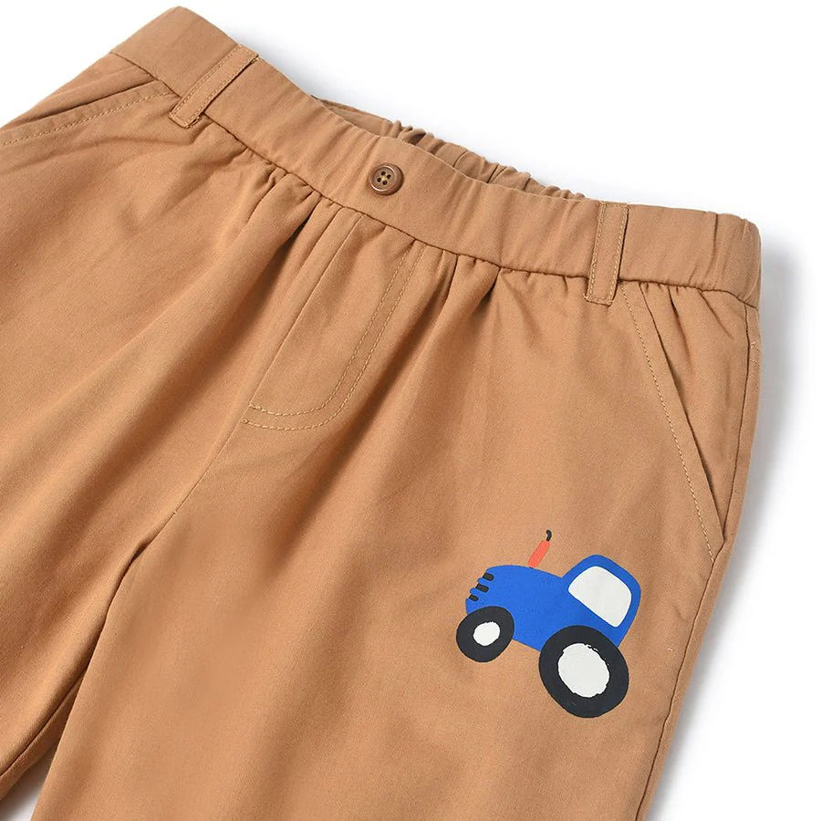 Farm Friends Colorblock Baby Trouser For Boys - Image 4