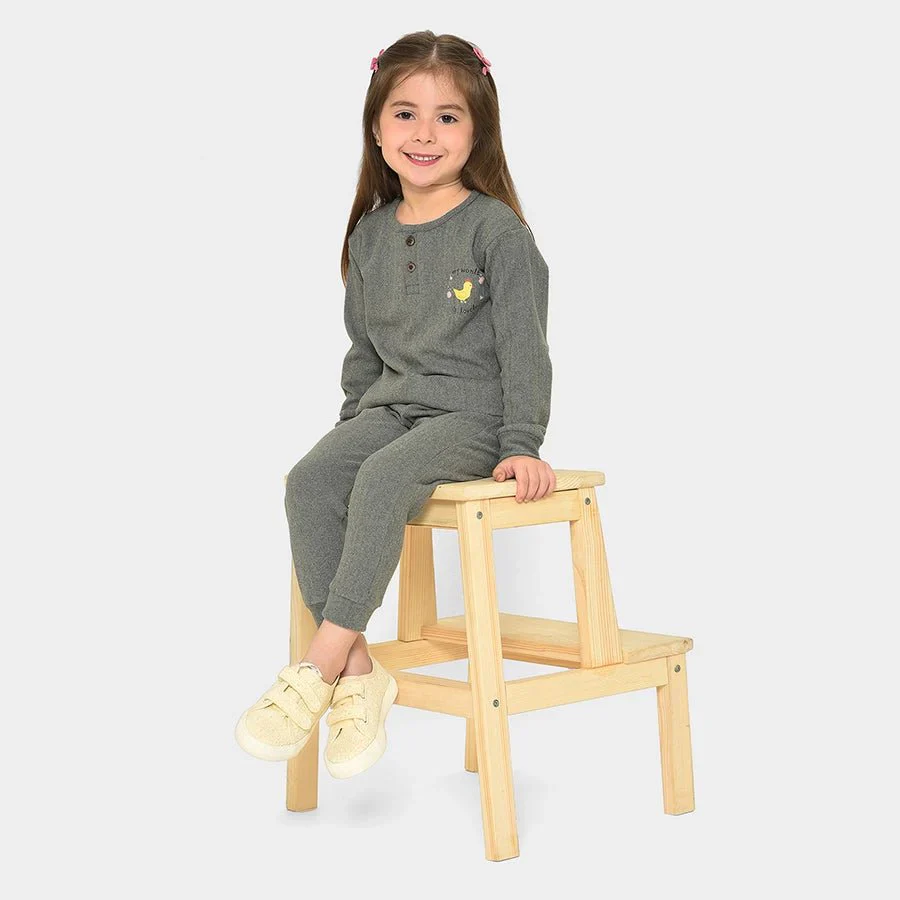 Farm Friends Knitted Baby Thermal Sweatshirt With Jogger Set - Image 2